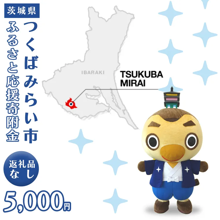 【 返礼品なし 】 茨城県 つくばみらい市 ふるさと応援寄附金 （ 5,000円 )	 [BH17-NT	]