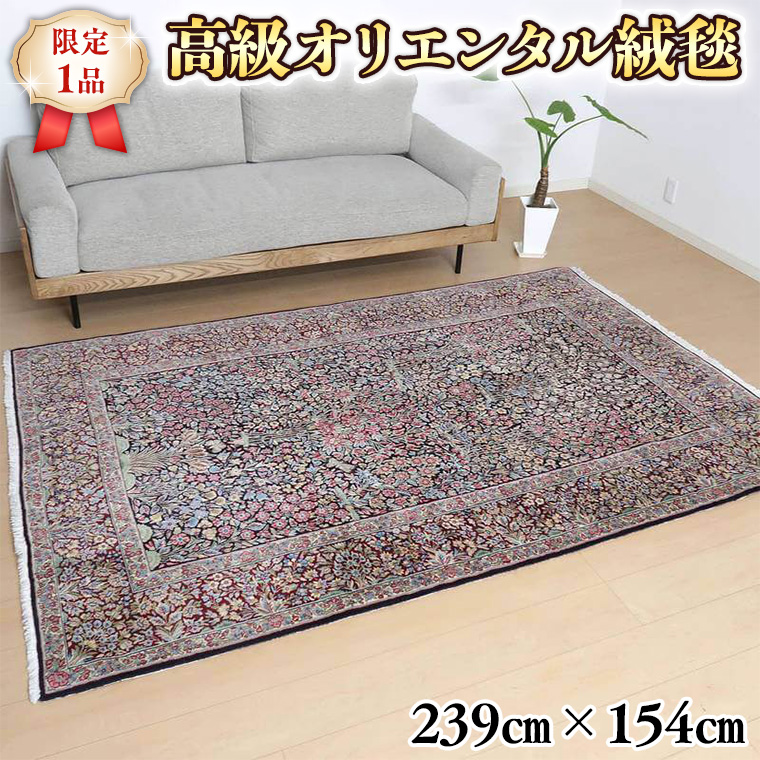 限定1品】 ペルシャ絨毯 ウール 手織り ラグマット カーペット／ 高級 リビングサイズ 239×154cm 高品質 じゅうたん ラグ  （FL-22004) 繊細 花柄 細かい ダイニング 寝室 書斎 和室 じゅうたん ラグ ハンドメイド  [BP154-NT]｜つくばみらい市｜茨城県｜返礼品をさがす ...