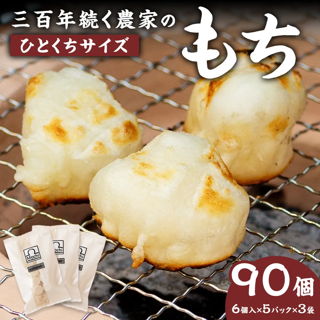 【 お餅 ：三百年続く農家のMochi！】お手軽一口サイズ！レンチン・フライパンで簡単調理！ もち 年末 餅つき 一口サイズ 焼き餅 きな粉餅 磯辺焼き お雑煮 ぜんざい おやつ  [AC34-NT]