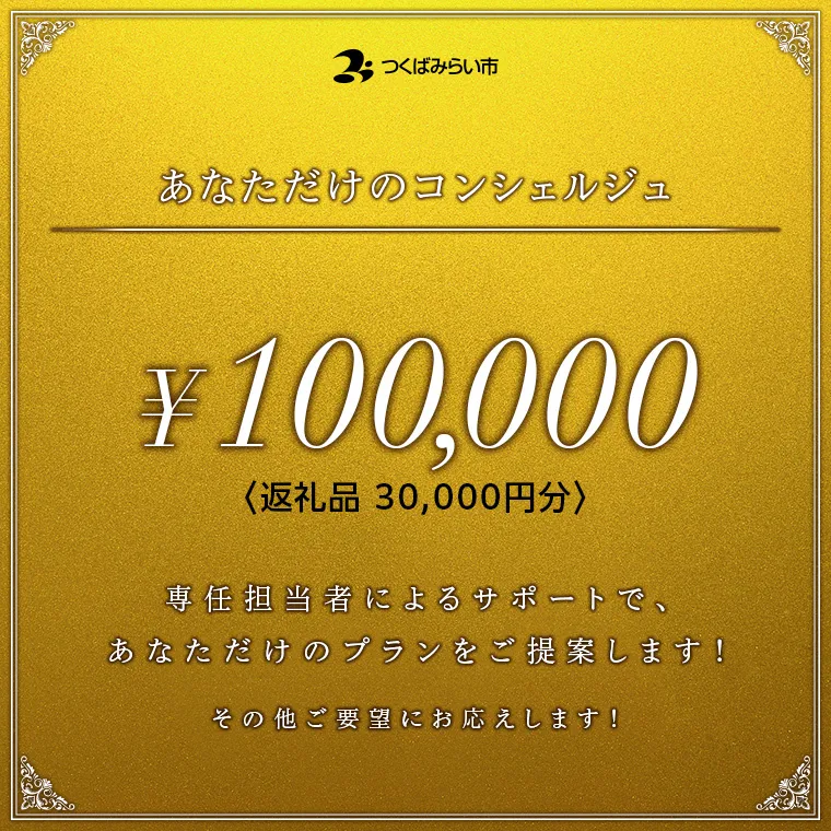 あなただけのコンシェルジュ10万円（商品代金30,000円分） [BH40-NT]