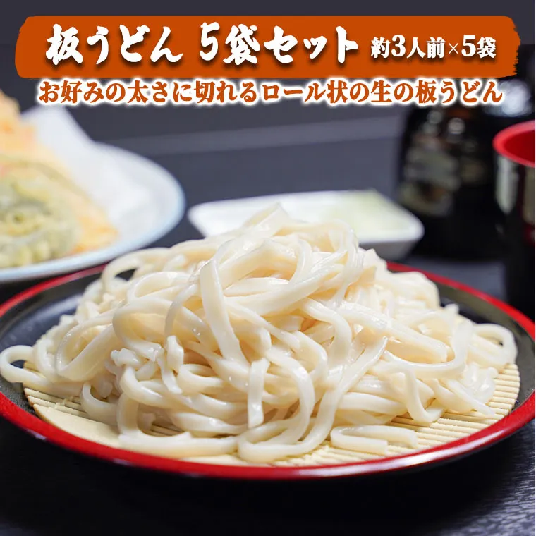 板うどん　5袋セット　[AG010ya]