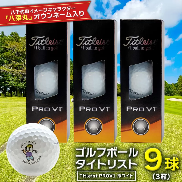 【 2023年9月30日まで 】 ゴルフボール タイトリスト PROV1 ホワイト 3箱 ( 9球 ) 2023年モデル 八菜丸 プロV1 Titleist ゴルフ ボール 期間限定 スポーツ [BW004ya]