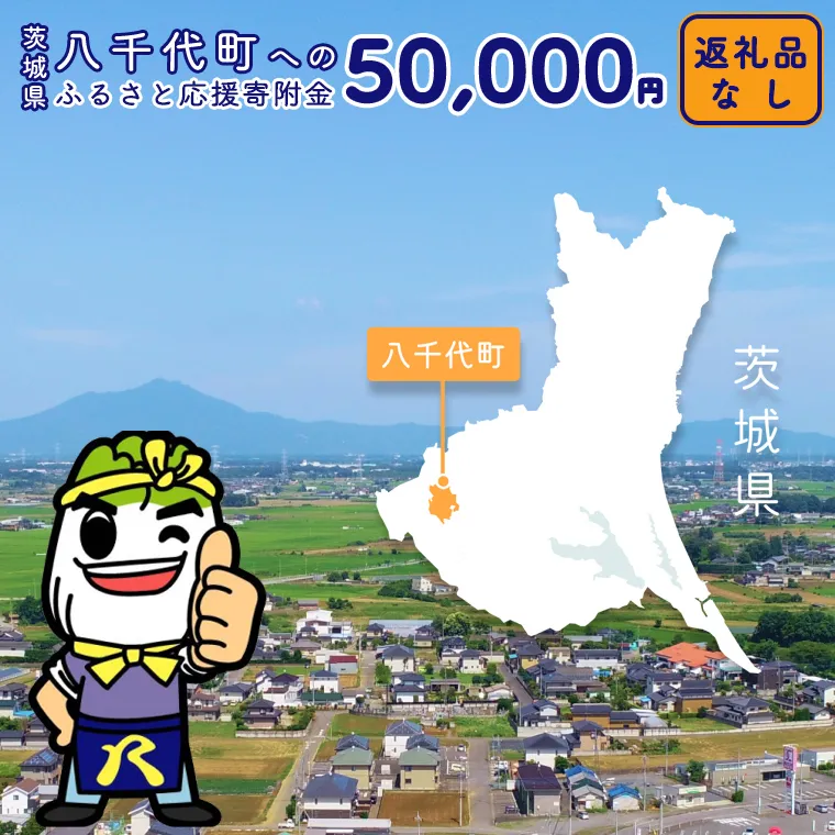 【 返礼品なし 】茨城県 八千代町 ふるさと応援寄附金 （ 50,000円 ) [ZZ005ya]