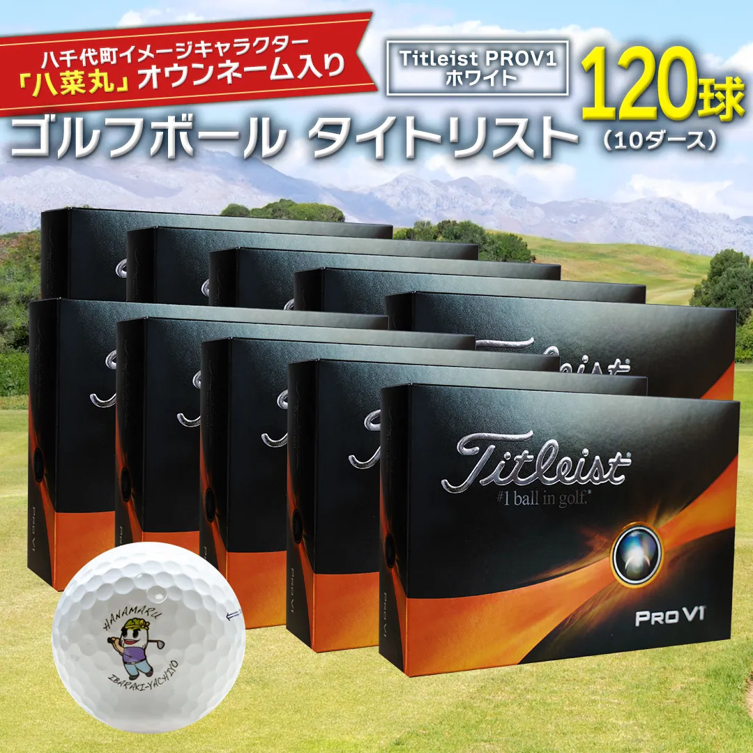 【 2023年9月30日まで 】 ゴルフボール タイトリスト PROV1 ホワイト 10ダース （ 120球 ） 2023年モデル 八菜丸 プロV1 Titleist ゴルフ ボール 期間限定 スポーツ [BW024ya]