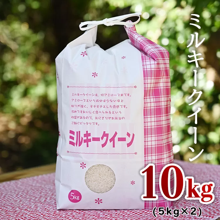 【数量限定】令和5年産　ミルキークイーン10kg（5kg×2）≪米 お米 白米 ご飯 栃木県産≫　※2023年10月上旬から順次発送予定　※着日指定不可