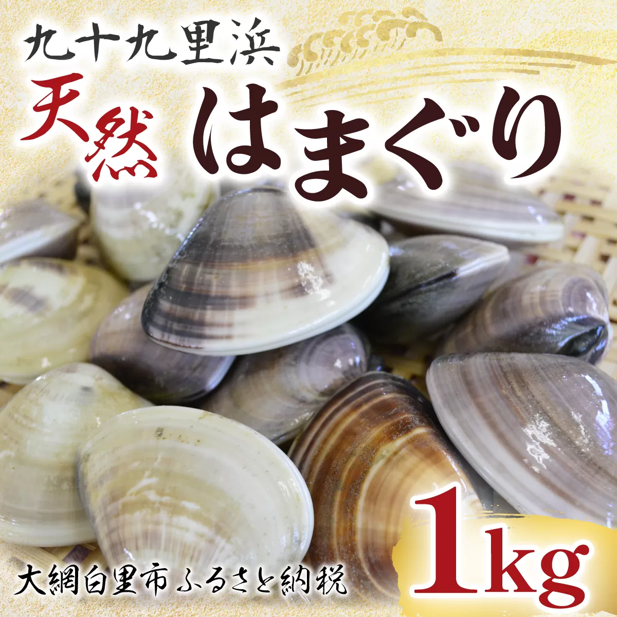 【先行受付2024年10月配送】九十九里浜　天然はまぐり　1kg【厳選】P001