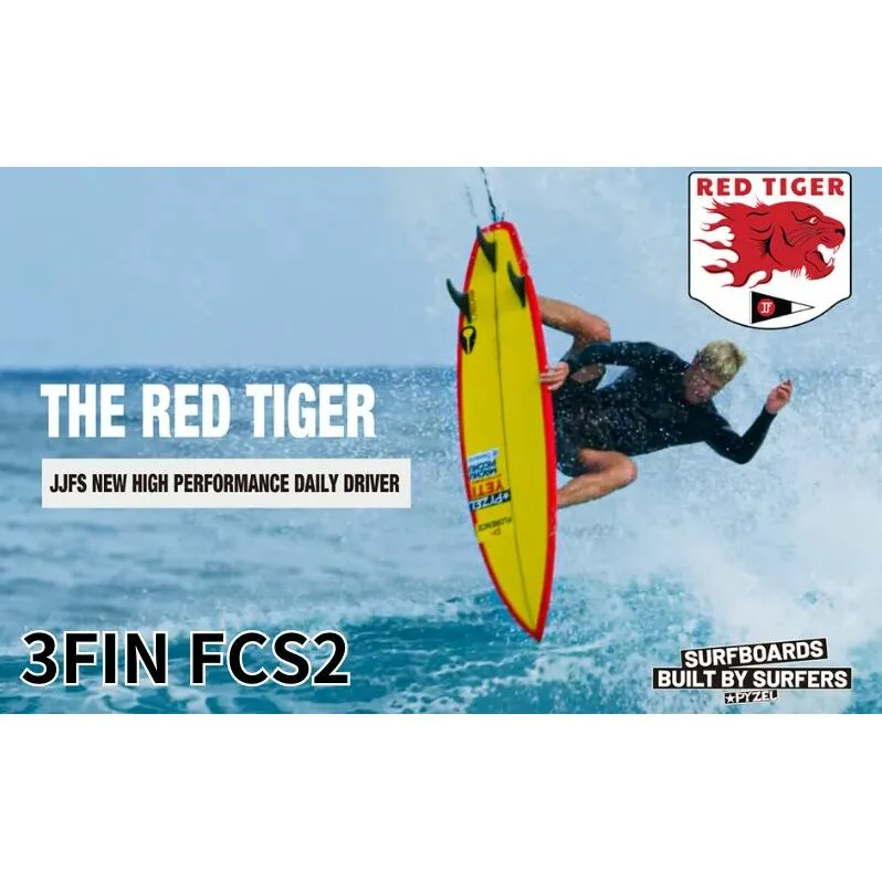 PYZEL SURFBOARDS RED TIGER 3FIN FCS2 サーフボード パイゼル 初心者 中級者 サーフィン 藤沢市 江ノ島 江の島