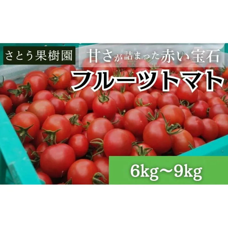 トマト フルーツトマト 6kg～9kg 5箱 フルティカ 藤沢市 野菜 とまと ミニトマト ハウス栽培