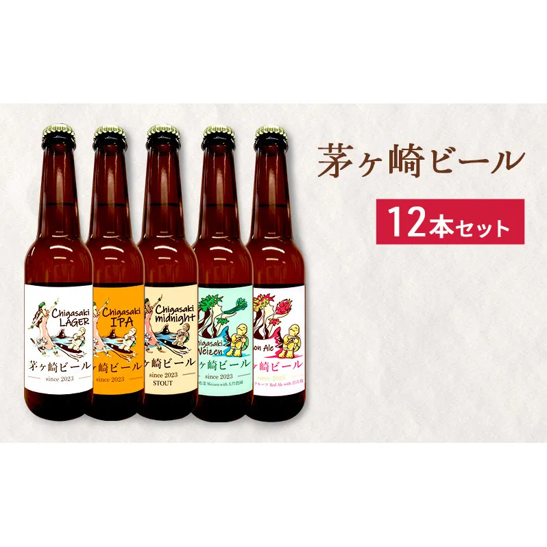 茅ヶ崎ビール アソート 12本セット　【お酒　ビール　クラフトビール　瓶入り　段ボール入り】