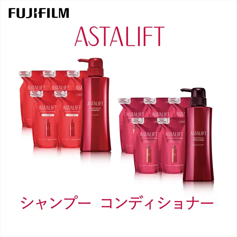 【シャンプーコンディショナー】アスタリフトスカルプフォーカスシャンプー(本品360ml×1 レフィル300ml×5)アスタリフトスカルプフォーカスコンディショナー(本品360ml×1 レフィル300ml×5)