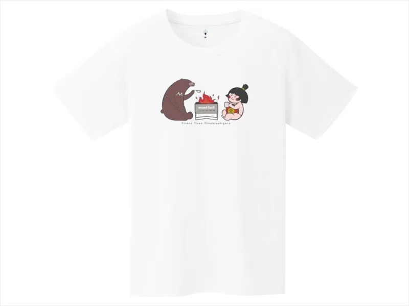 モンベルTシャツ 南足柄市オリジナルデザイン（焚火）＜ホワイト/S＞【 神奈川県 南足柄市 】