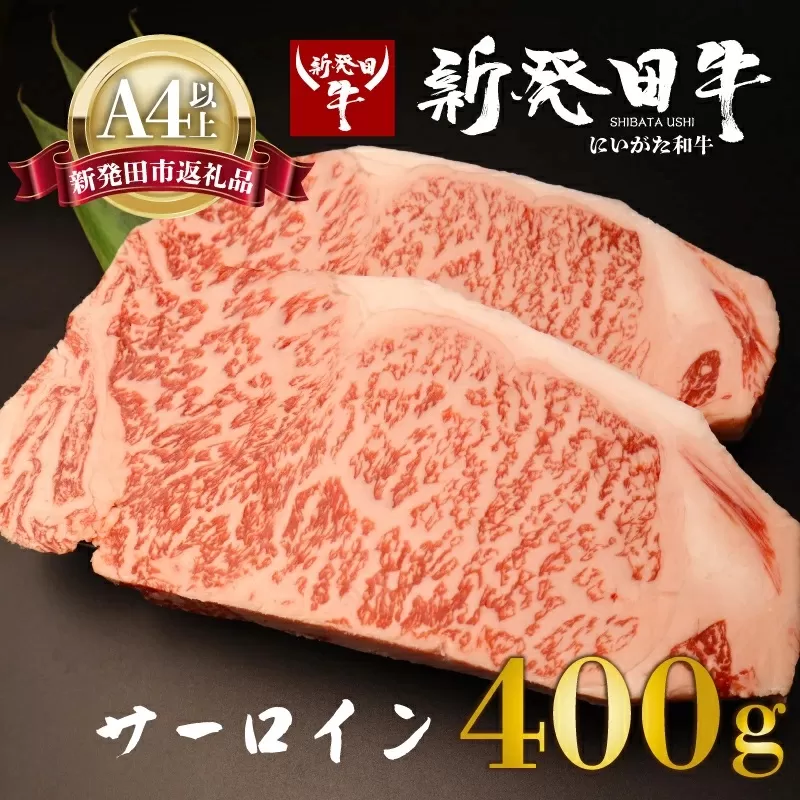 サーロイン ステーキ 牛肉 400g にいがた和牛 和牛 新発田牛 赤身 焼肉 ふるさと納税 和牛 BBQ キャンプ 特選 贅沢 厳選和牛 ブランド牛 ギフト 贈答 お歳暮  新潟 新潟県 新潟産 新発田 新発田市 新発田産 年末の推し えのもとミート enomoto010