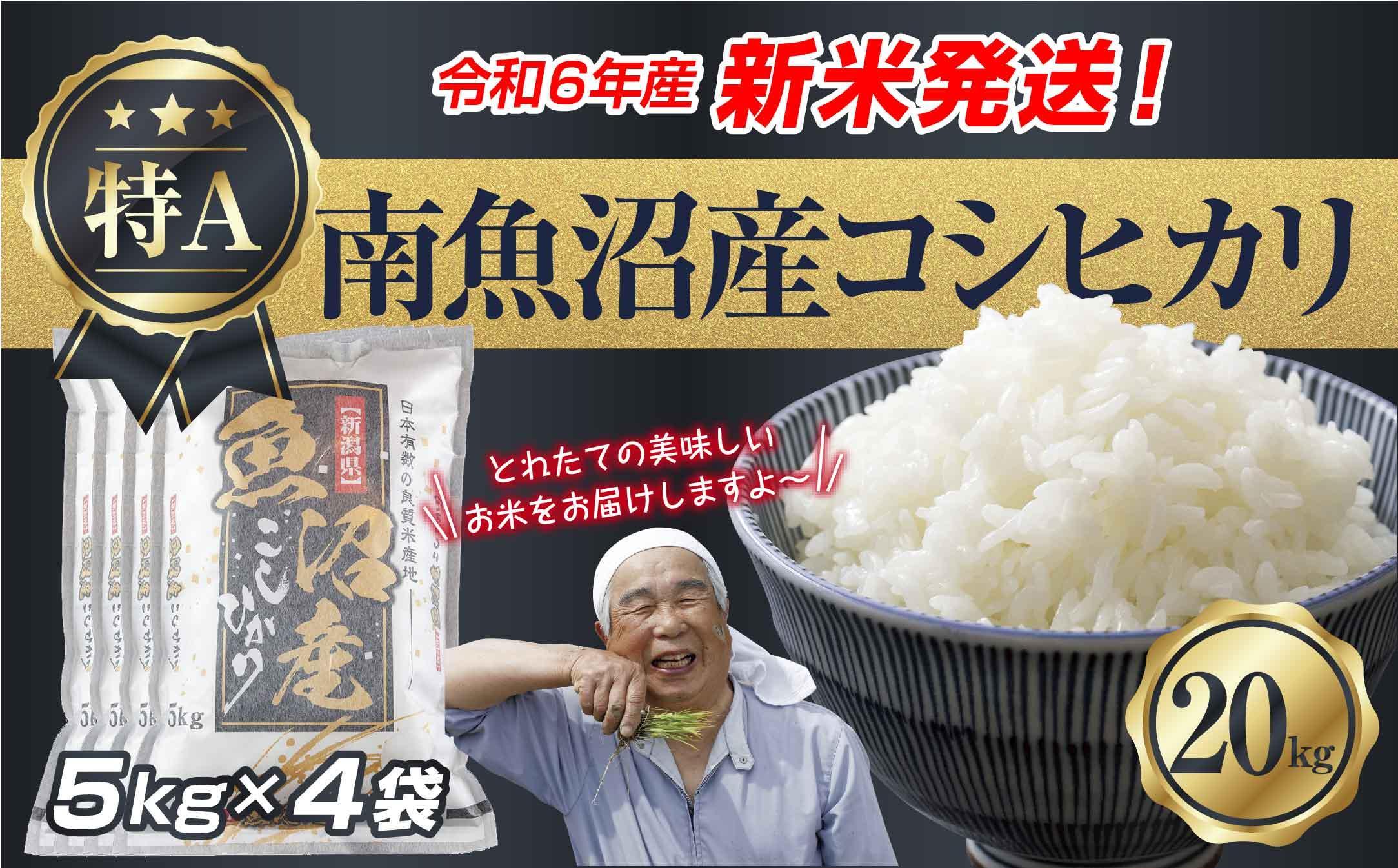 新米発送】 令和6年産 新潟県 南魚沼産 コシヒカリ お米 5kg×4袋 計 20kg 精米済み（お米の美味しい炊き方ガイド付き） お米 こめ 白米  新米 こしひかり 食品 人気 おすすめ 魚沼 南魚沼 南魚沼市 新潟県産 新潟県 精米 産直 産地直送｜南魚沼市｜新潟県｜返礼品をさがす ...