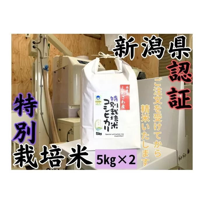 新潟県南魚沼　しおざわ産特別栽培米コシヒカリ　10kg　新米