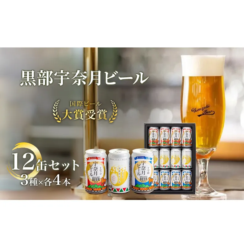 ビール 宇奈月ビール12缶セット/地ビール クラフトビール 北陸 缶/富山県黒部市