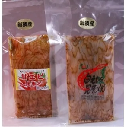 シロエビ昆布締め&甘えび昆布締めセット（各80g）