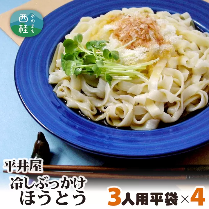 No.245 冷しぶっかけほうとう3人用平袋×4パック