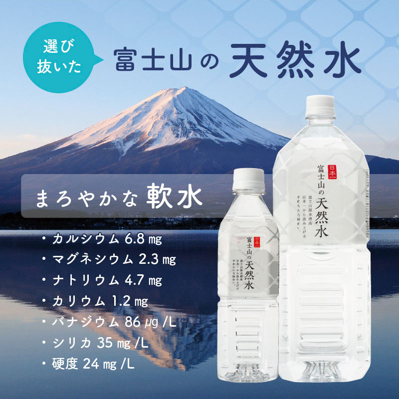 富士山の天然水」 500ml×48本 FBB007｜富士河口湖町｜山梨県｜返礼品を 