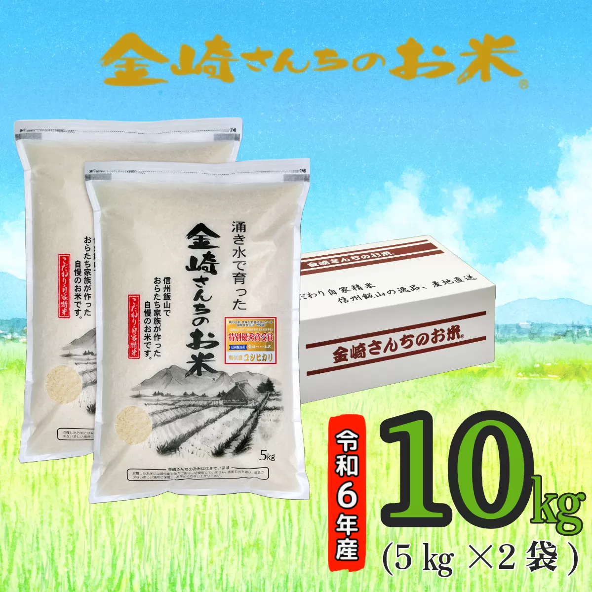 【令和6年産】「金崎さんちのお米」10kg(6-2A)