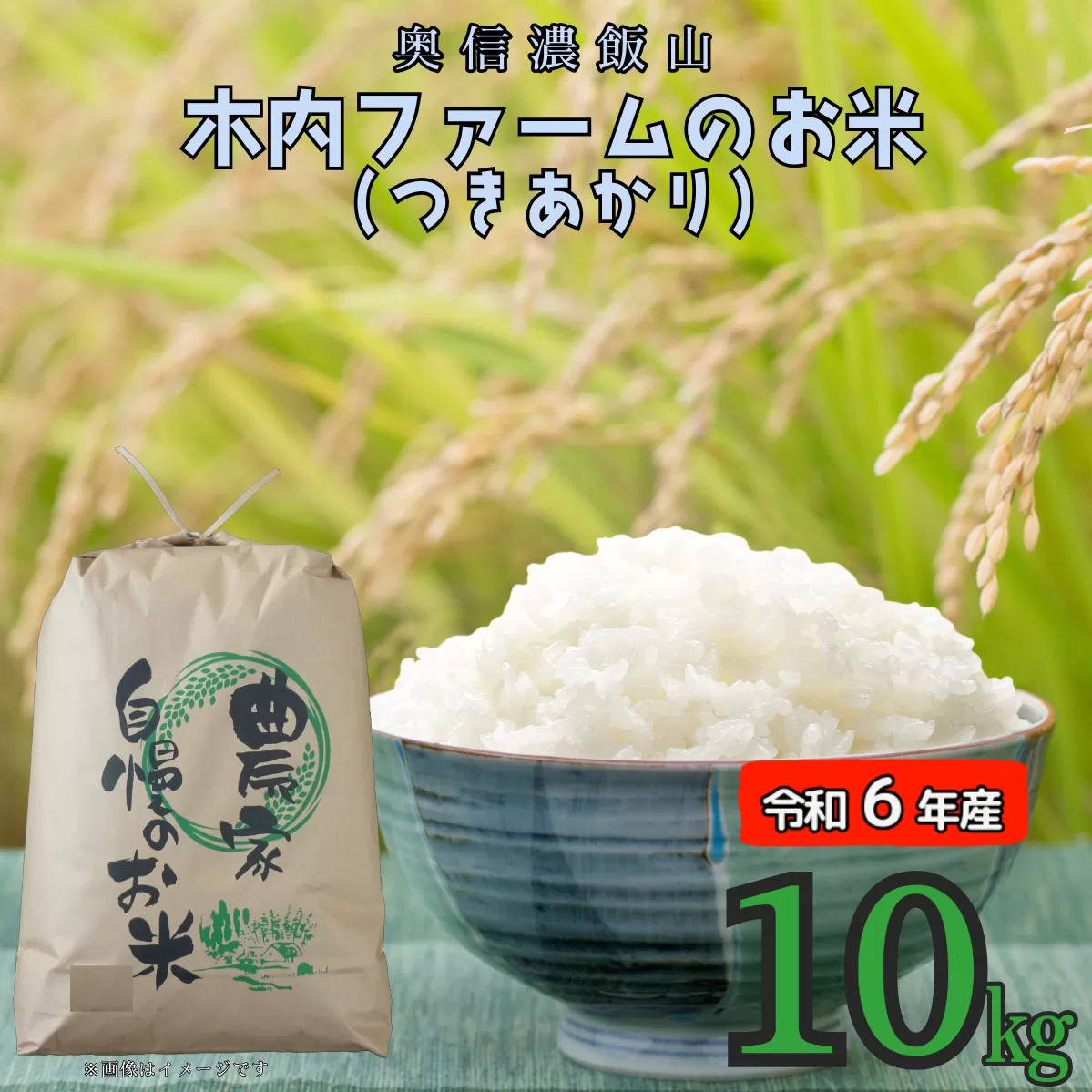 【令和6年産】奥信濃飯山～木内ファームのお米(つきあかり）～ 10kg (6-57A)