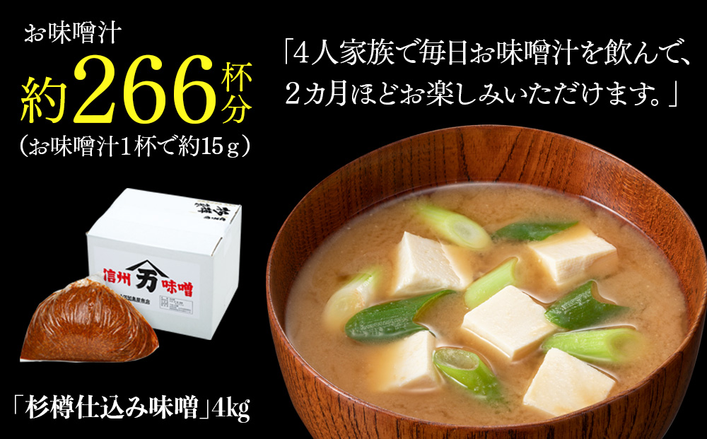 あなたの為に造ります。完全予約仕込み 数量限定醸造 「杉樽仕込み味噌」 4kg みそ ミソ 木桶 熟成 山万味噌 国産 長野県産 長野  信州｜箕輪町｜長野県｜返礼品をさがす｜まいふる by AEON CARD