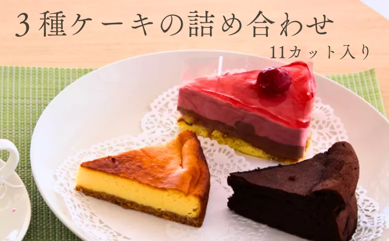 EN02-24D ケーキ詰め合わせ11個（ガトーショコラ／チーズケーキ／フランボワーズショコラ）//スイーツ ケーキ プレゼント 贈答 ギフト ガトーショコラ チーズケーキ フランボワーズ ケーキセット