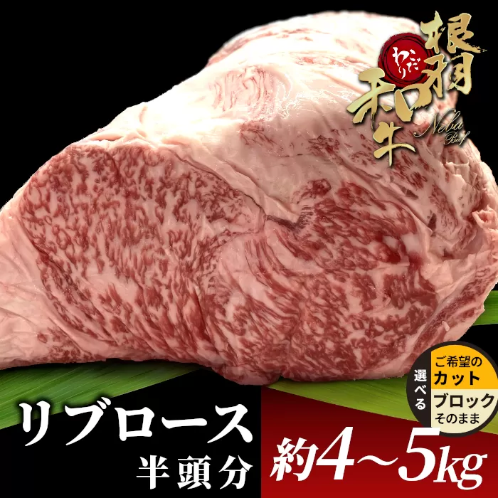 根羽こだわり和牛 リブロース 半頭分 約4～5kg リブロース 黒毛和牛 ブロック肉　塊肉 塊 牛肉 国産牛 お祝い パーティ ステーキ 焼肉 BBQ 霜降り すき焼き しゃぶしゃぶ 大人数