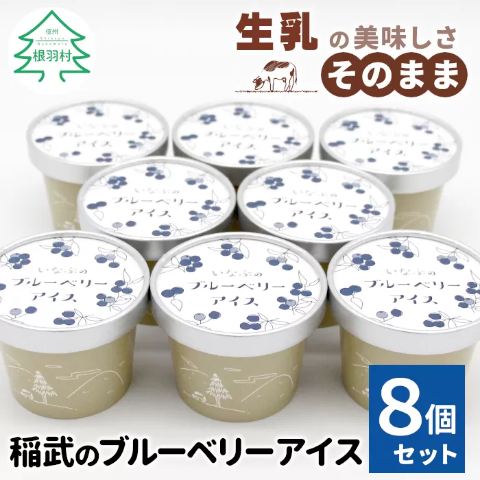 無農薬!皮ごと使用!30品種をブレンドした ブルーベリー アイス(80ml)×8個入り アイスクリーム ブルーベリー アイス スイーツ デザート