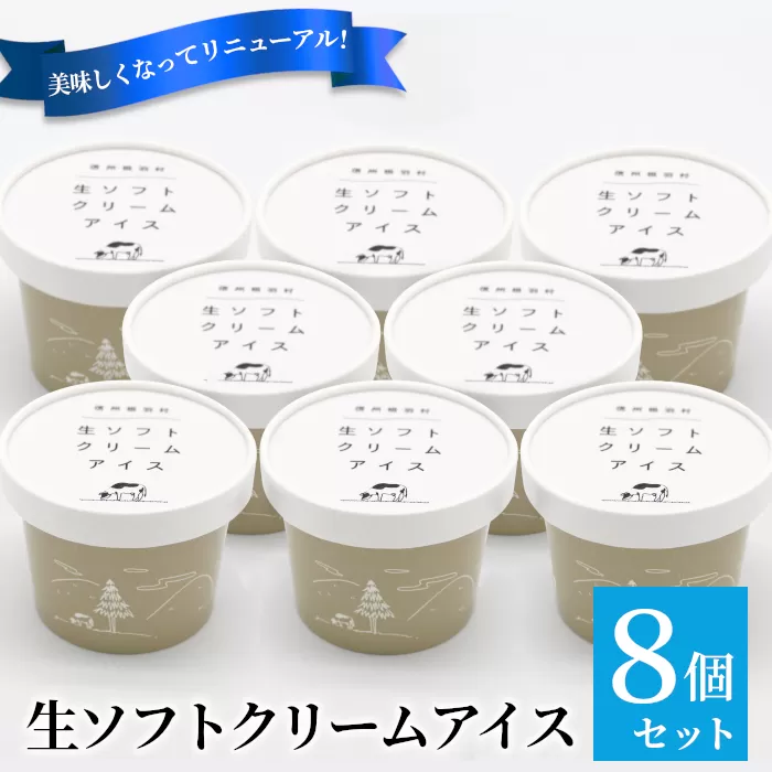 1日最高800個売れたソフトクリームを再現！生ソフトクリームアイス(80ml)×8個