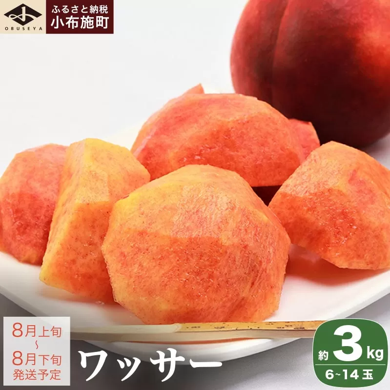 ワッサー 約3kg 6～14玉［小布施屋］フルーツ 果物 長野県産 信州産 クール便 冷蔵便 数量限定 産地直送 令和7年産【2025年8月上旬～8月下旬発送】