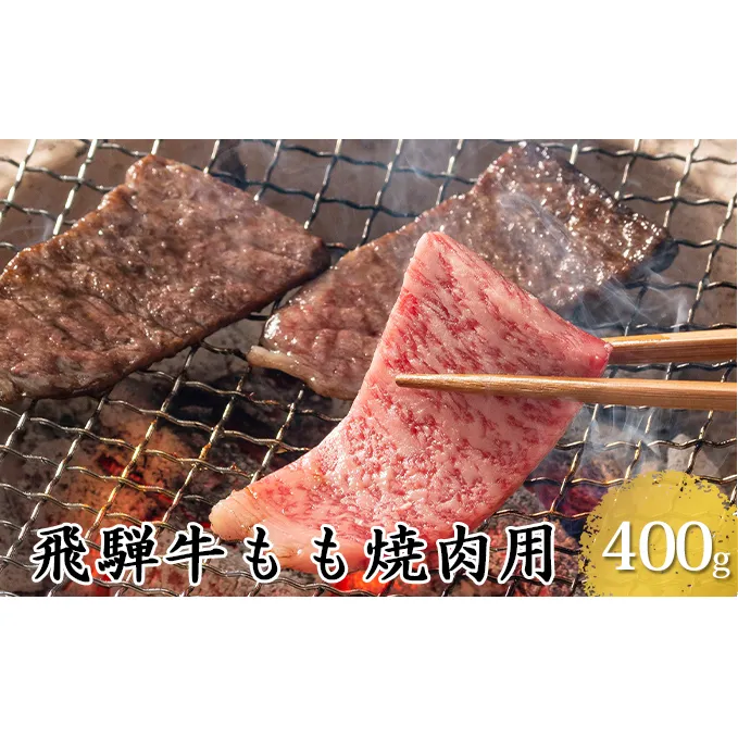 飛騨牛もも焼肉用400g（5等級・冷凍）