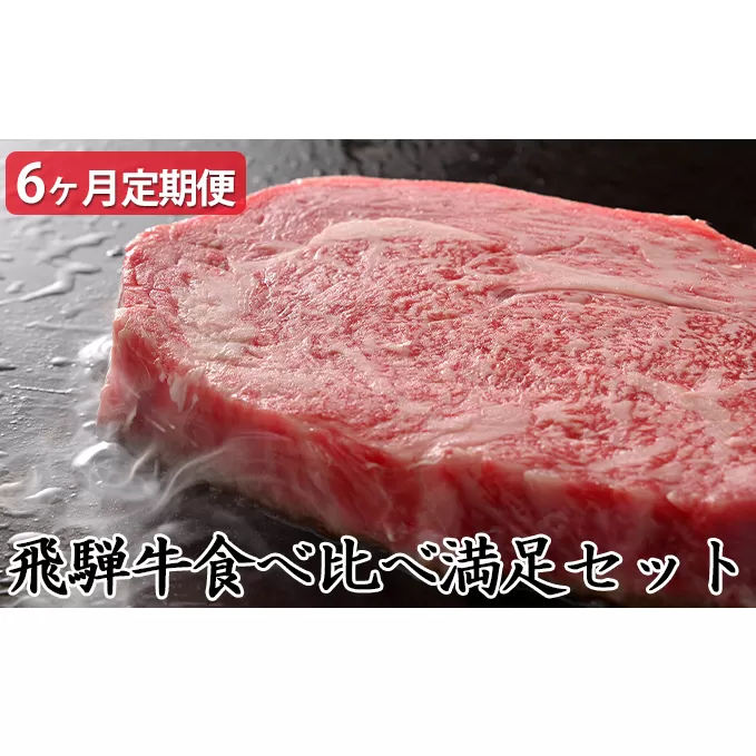 【6ヶ月定期便】飛騨牛食べ比べ満足セット