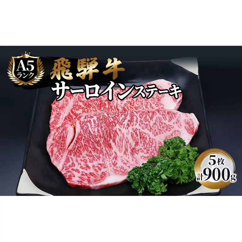 ふるさと納税　飛騨牛 牛肉 ステーキ サーロイン 180g×5枚 計900g A5 和牛