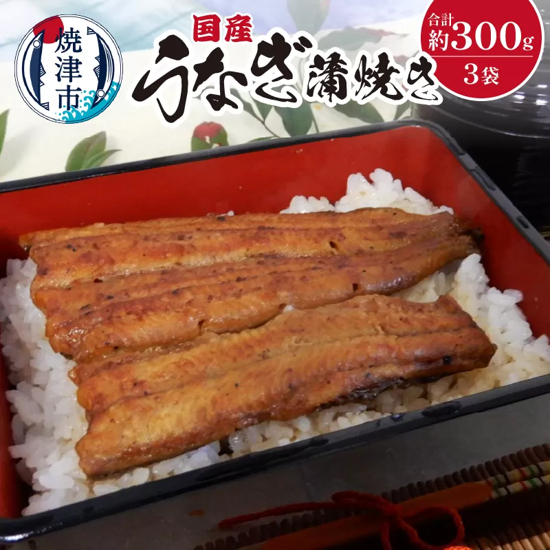 a18-029　国産 うなぎ 蒲焼き 約100g×3袋