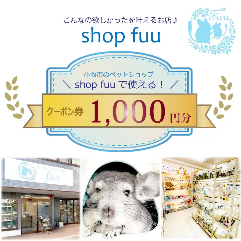 shop fuuで使えるクーポン券（1,000円）［145S73］