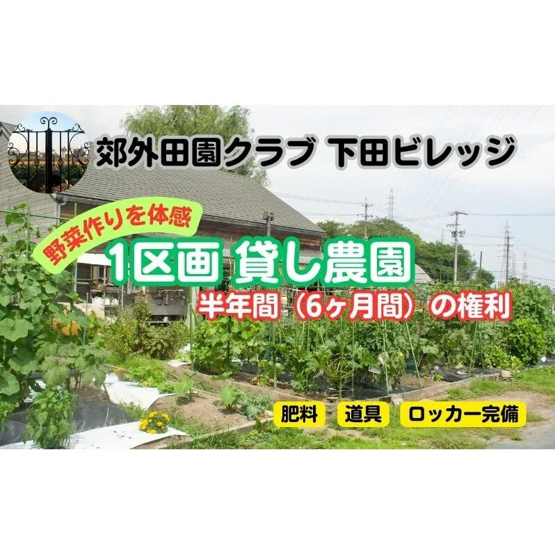 下田ビレッジ農園 半年間（6ヶ月間） ご利用券