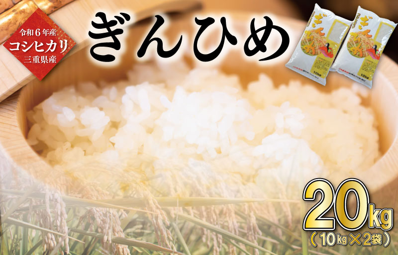 三重県産 コシヒカリ 「ぎんひめ」 精米 10kg×2袋 （合計20kg)｜明和町｜三重県｜返礼品をさがす｜まいふる by AEON CARD