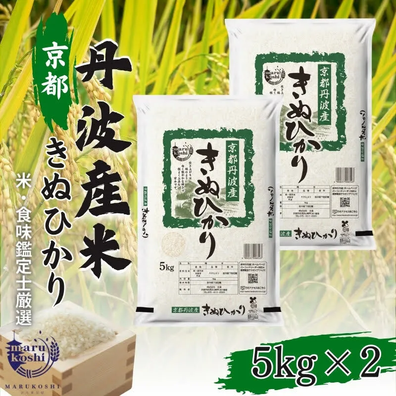 米 京都丹波産 きぬひかり 5kg ×2 精米 白米 お米 コメ こめ キヌヒカリ 10kg 10キロ 美味しい 食味鑑定士厳選 丹波産 京都