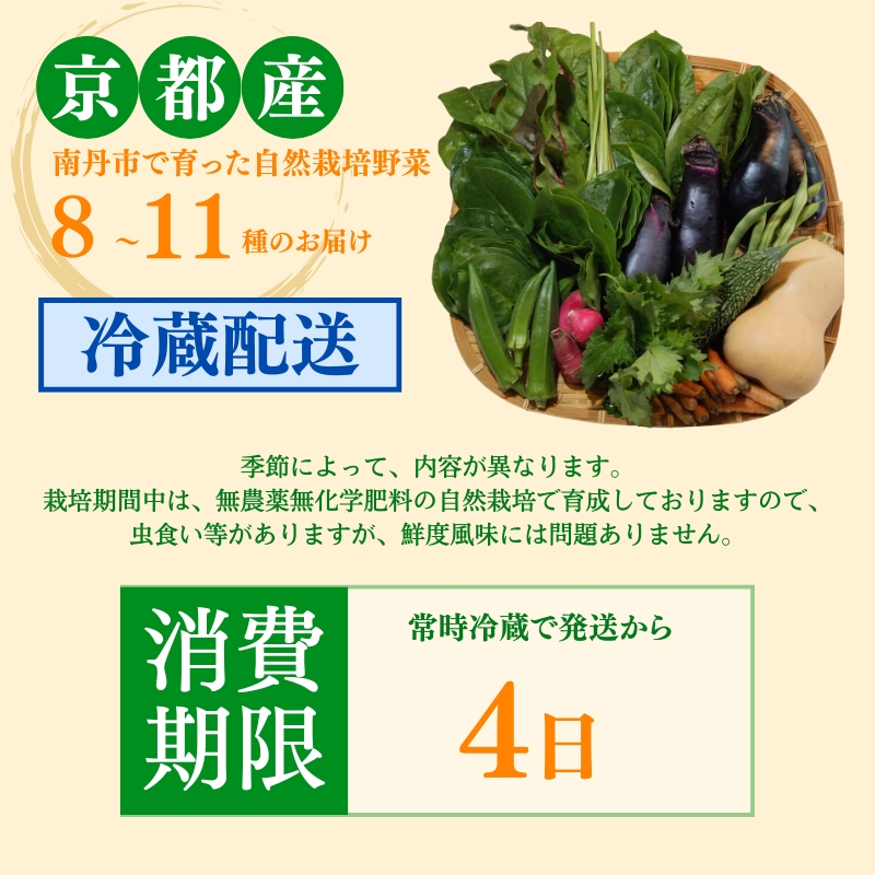 自然栽培・季節の野菜詰め合わせセット 旬 新鮮 採れたて 栽培期間中 無農薬 無化学肥料 安心安全 自然派 産地直送 やさい 詰め合わせ 京都府  南丹市｜南丹市｜京都府｜返礼品をさがす｜まいふる by AEON CARD