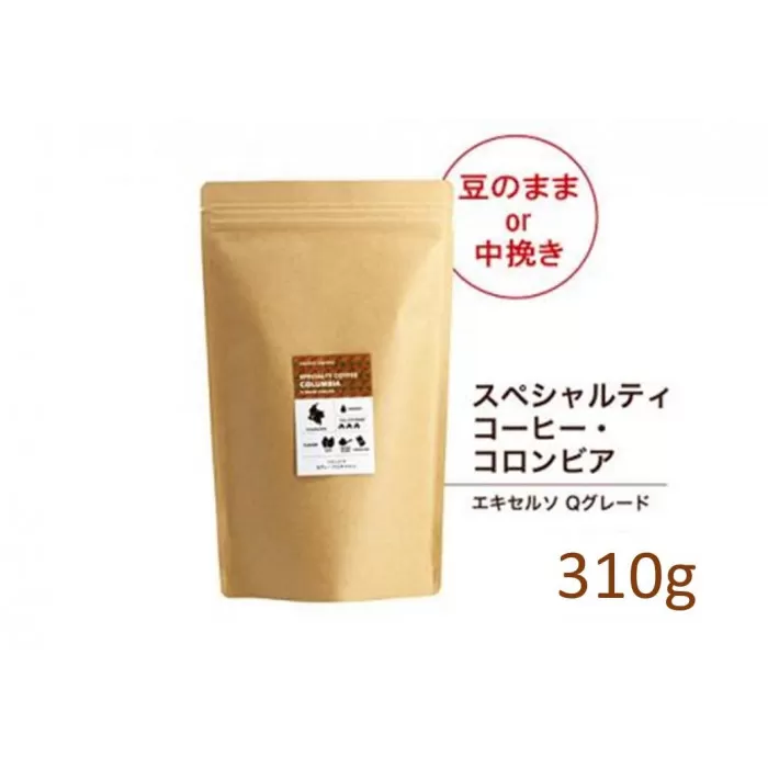 【粉】#903 コロンビア エキセルソ Qグレード コーヒー豆 310g 当日焙煎 大山珈琲