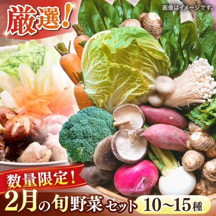 【数量限定】厳選！旬を味わう高槻野菜おまかせ詰め合わせセット 2月（10種〜15種）　大阪府高槻市/高槻あぐり[AOCS008] [AOCS008]