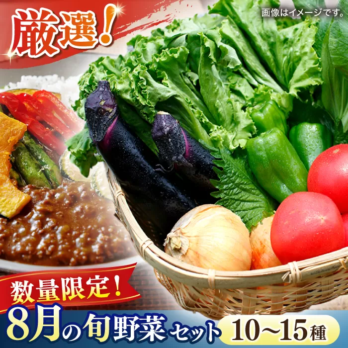 【数量限定】厳選！旬を味わう高槻野菜おまかせ詰め合わせセット 8月（10種〜15種）　大阪府高槻市/高槻あぐり[AOCS014] [AOCS014]