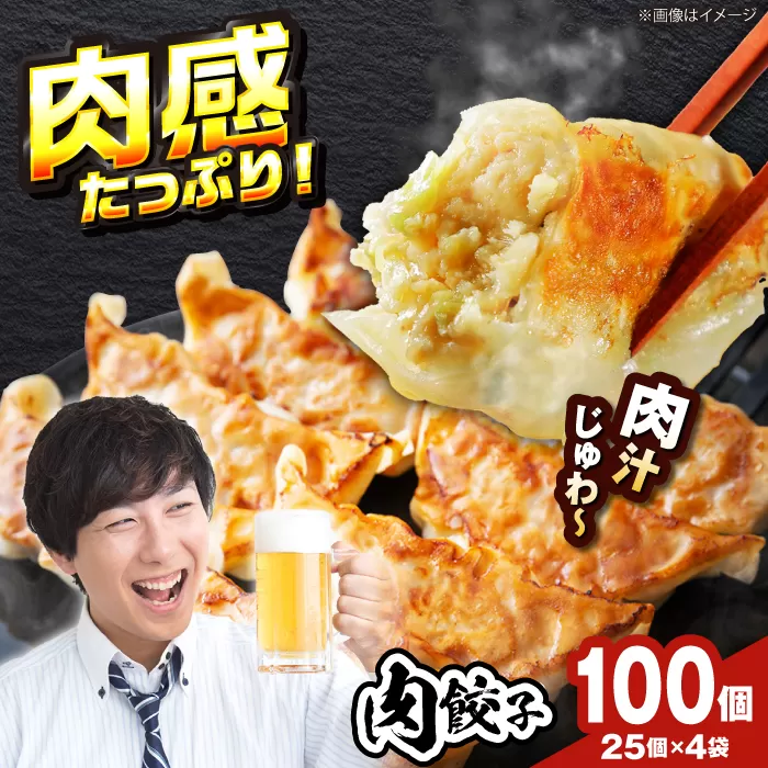 職人が作る本気の餃子100個入り【25個×4】【無添加(化学調味料)】　国産豚肉　ラーメンやビールとの相性バッチリ石田てっぺい　大阪府高槻市/無人屋[AOCX007] [AOCX007]