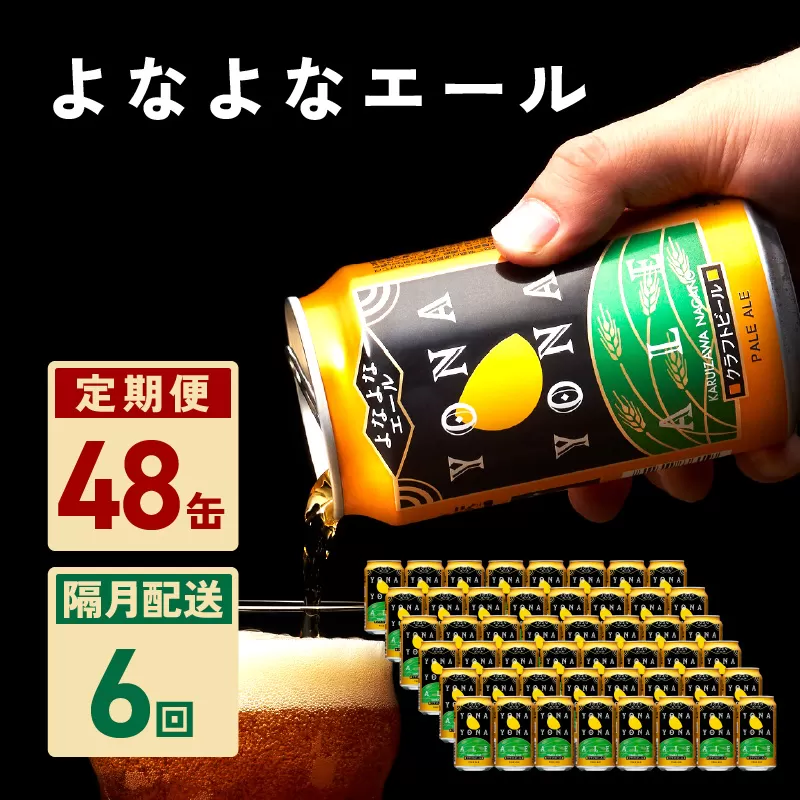 よなよなエール 48本 定期便 全6回 ビール クラフトビール 缶 お酒 泉佐野市ふるさと納税オリジナル【2か月に1回配送コース】