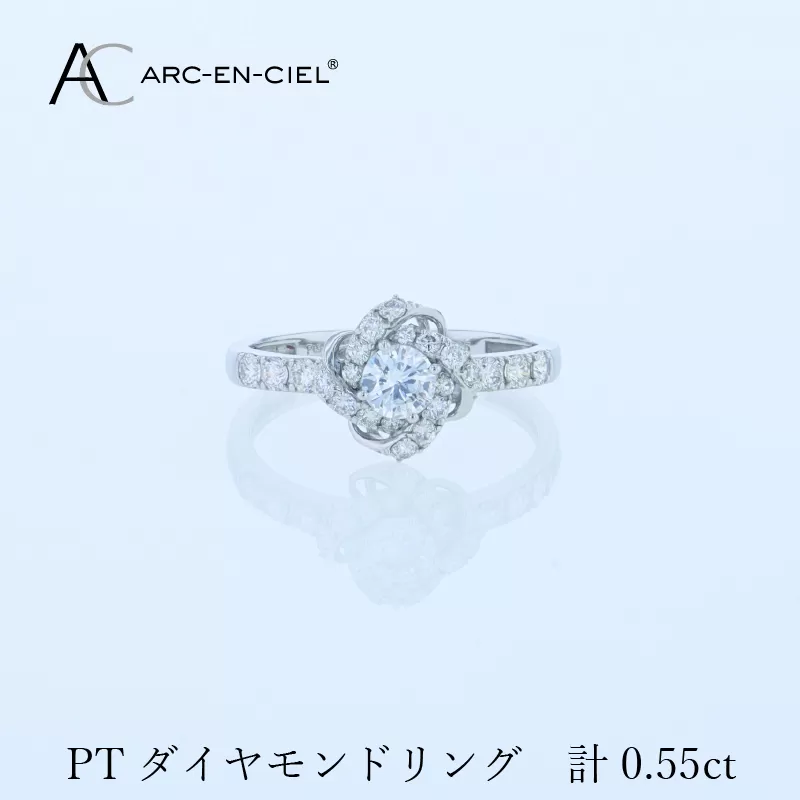 ARC-EN-CIEL PTダイヤリング 計0.55ct