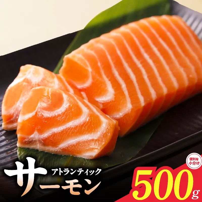 アトランティックサーモン 500g ポーション【小分け 真空パック 訳あり サイズ不揃い 刺身 海鮮丼 サラダ 鮭 さけ シャケ しゃけ sake 人気 オススメ 冷凍】