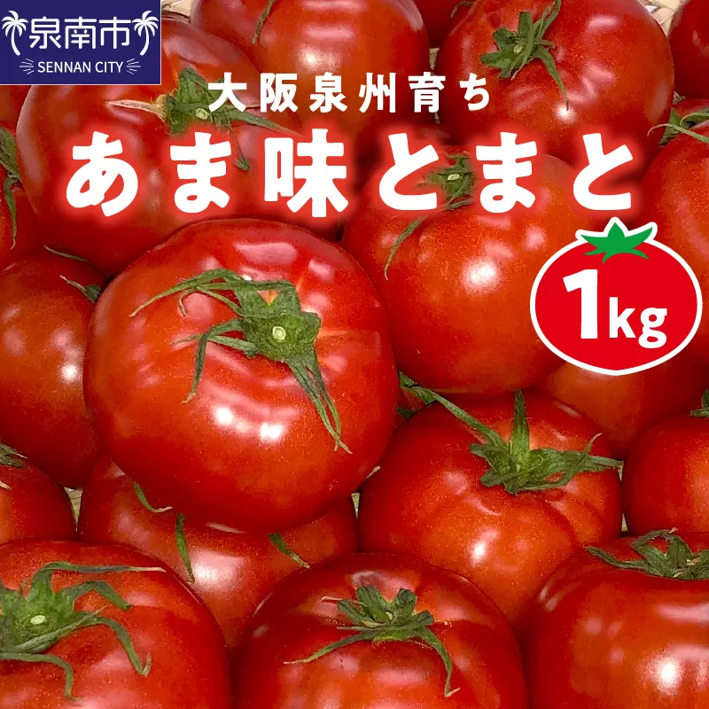 大阪泉州育ち あま味とまと 1kg【051D-006】