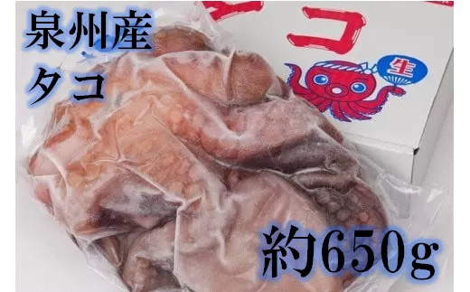 大阪産 泉タコ （生たこ） 650g （1杯～3杯）×1袋 魚介類 海鮮 タコ 冷凍