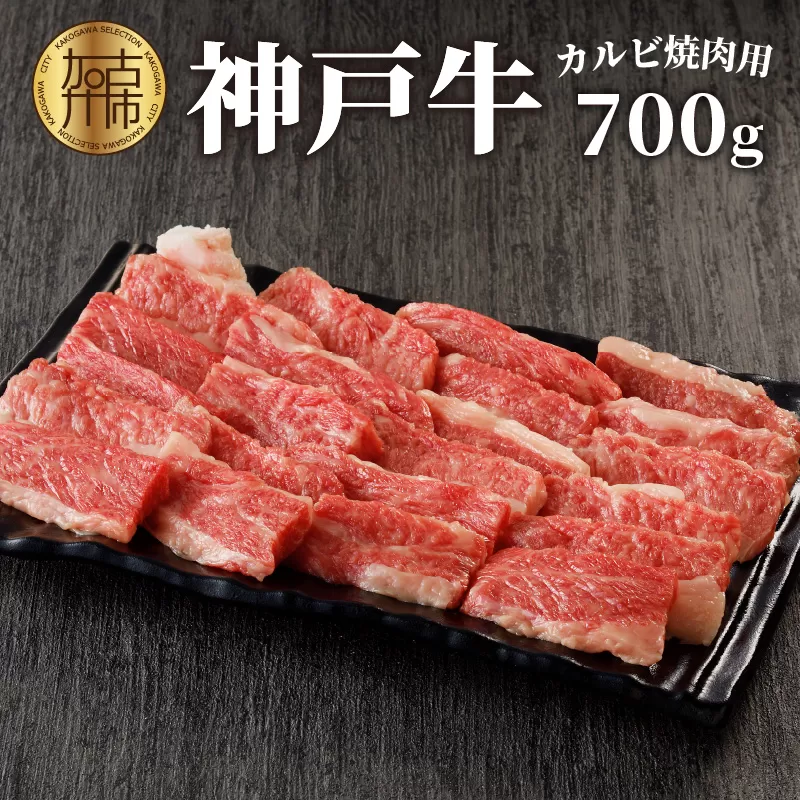 神戸牛カルビ焼肉700g【2402A00214】