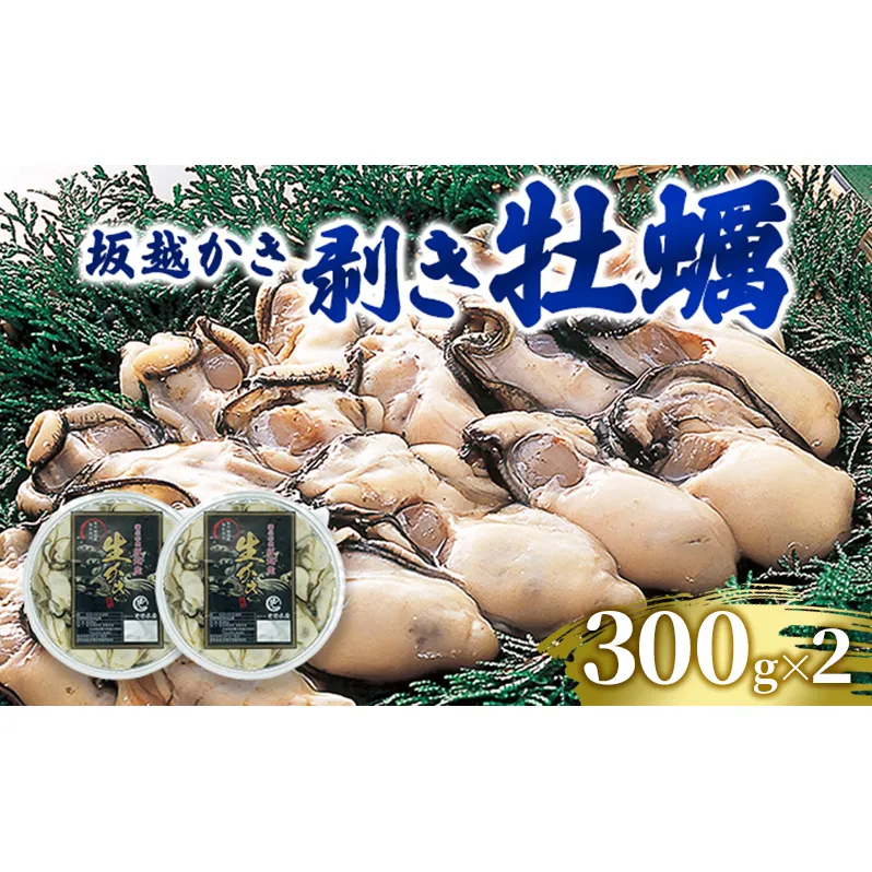 牡蠣 坂越かき 剥き牡蠣 300g×2[ 生牡蠣 かき カキ むき身 剥き身 生食 冬牡蠣 国産 ] 兵庫県 赤穂市